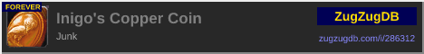Inigo's Copper Coin: forum signature banner