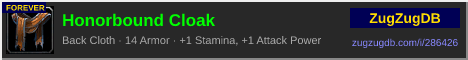Honorbound Cloak: forum signature banner
