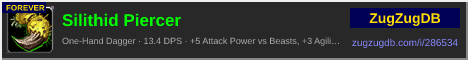 Silithid Piercer: forum signature banner