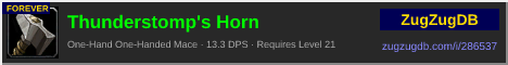 Thunderstomp's Horn: forum signature banner