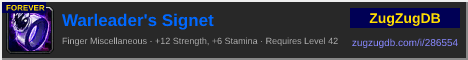 Warleader's Signet: forum signature banner