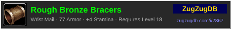 Rough Bronze Bracers: forum signature banner