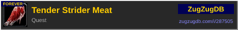 Tender Strider Meat: forum signature banner