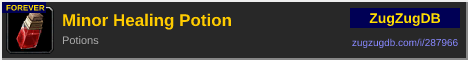 Minor Healing Potion: forum signature banner
