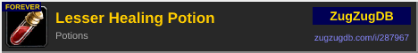 Lesser Healing Potion: forum signature banner
