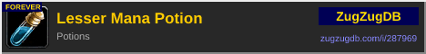 Lesser Mana Potion: forum signature banner