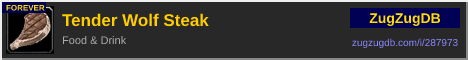 Tender Wolf Steak: forum signature banner