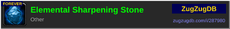 Elemental Sharpening Stone: forum signature banner