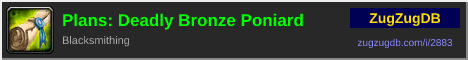 Plans: Deadly Bronze Poniard: forum signature banner