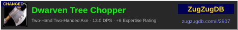 Dwarven Tree Chopper: forum signature banner