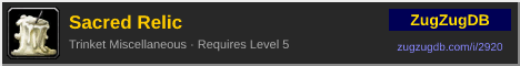 Sacred Relic: forum signature banner