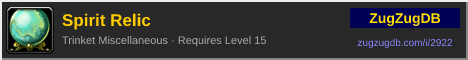Spirit Relic: forum signature banner