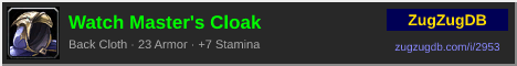 Watch Master's Cloak: forum signature banner