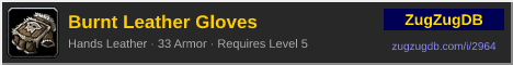 Burnt Leather Gloves: forum signature banner