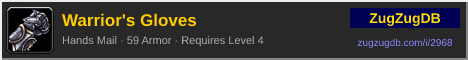 Warrior's Gloves: forum signature banner