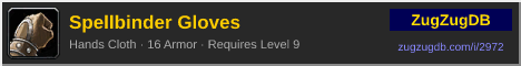 Spellbinder Gloves: forum signature banner