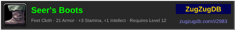 Seer's Boots: forum signature banner
