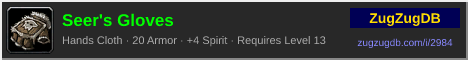 Seer's Gloves: forum signature banner