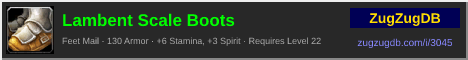 Lambent Scale Boots: forum signature banner