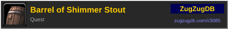 Barrel of Shimmer Stout: forum signature banner