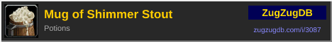 Mug of Shimmer Stout: forum signature banner
