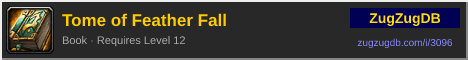 Tome of Feather Fall: forum signature banner