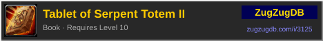 Tablet of Serpent Totem II: forum signature banner