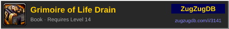 Grimoire of Life Drain: forum signature banner