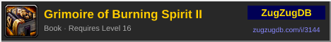 Grimoire of Burning Spirit II: forum signature banner