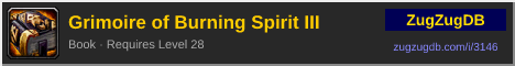 Grimoire of Burning Spirit III: forum signature banner