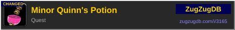 Minor Quinn's Potion: forum signature banner