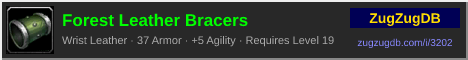 Forest Leather Bracers: forum signature banner