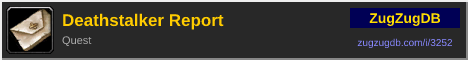 Deathstalker Report: forum signature banner