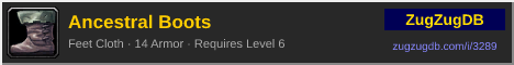 Ancestral Boots: forum signature banner