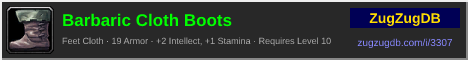 Barbaric Cloth Boots: forum signature banner