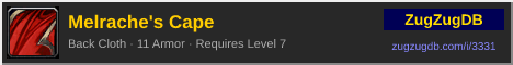 Melrache's Cape: forum signature banner