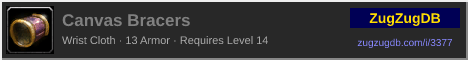 Canvas Bracers: forum signature banner
