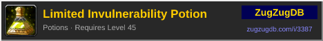 Limited Invulnerability Potion: forum signature banner