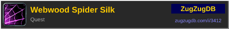 Webwood Spider Silk: forum signature banner