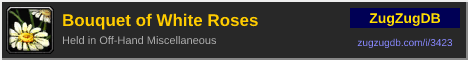 Bouquet of White Roses: forum signature banner