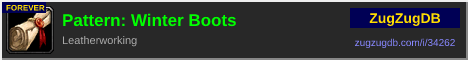 Pattern: Winter Boots: forum signature banner