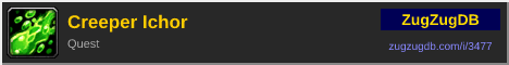 Creeper Ichor: forum signature banner