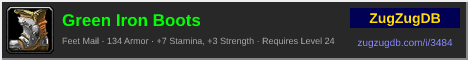 Green Iron Boots: forum signature banner