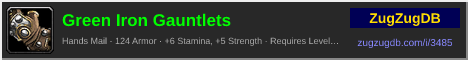 Green Iron Gauntlets: forum signature banner