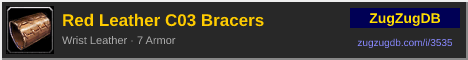 Red Leather C03 Bracers: forum signature banner