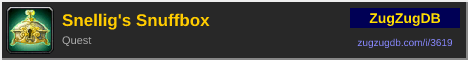 Snellig's Snuffbox: forum signature banner