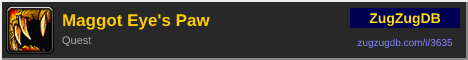 Maggot Eye's Paw: forum signature banner