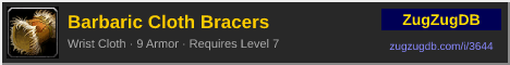 Barbaric Cloth Bracers: forum signature banner
