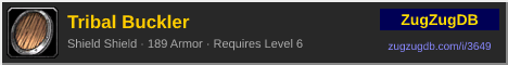 Tribal Buckler: forum signature banner