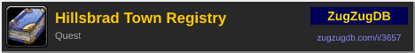 Hillsbrad Town Registry: forum signature banner